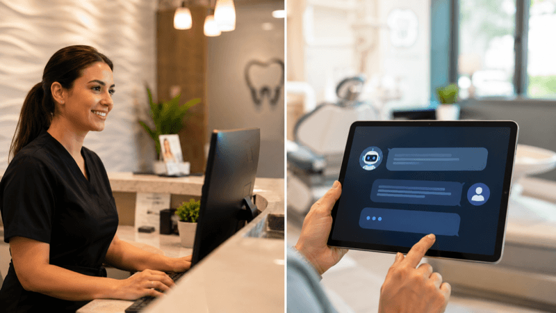 AI vs. Human Receptionist for Dental Practices: An Honest Comparison